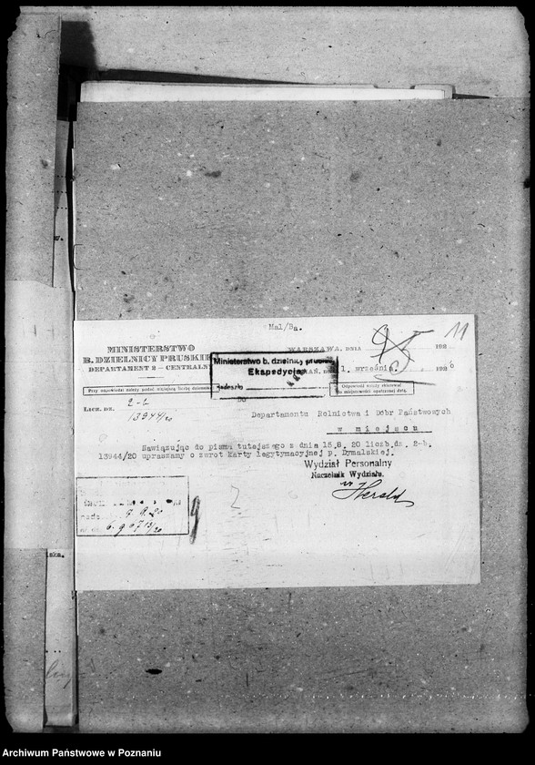 Obraz 16 z jednostki "Sprawy Osobowe personalne urzędników przejściowych"