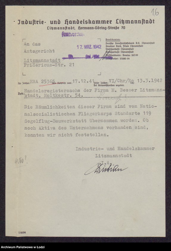 Obraz 18 z jednostki "M. Besser, dzierżawca Leopold Besser- fabryka mebli"