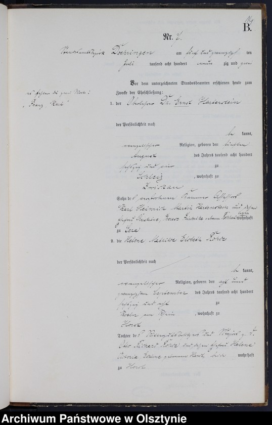 image.from.unit.number "Heiraths-Neben-Register Nr 1 - 16"