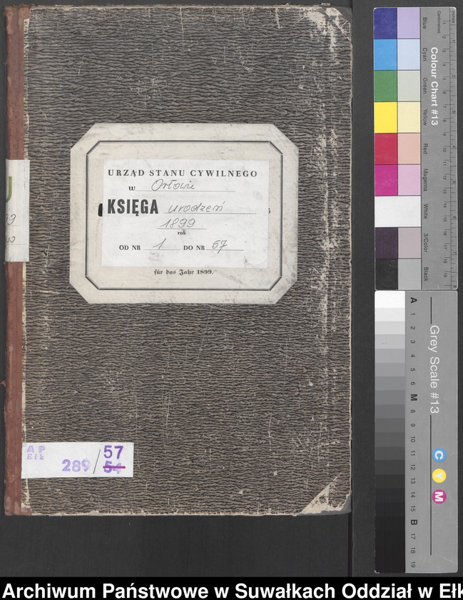 image.from.unit.number "Geburts-Neben-Register des Preussischen Standes-Amtes Orlowen Kreis Loetzen"