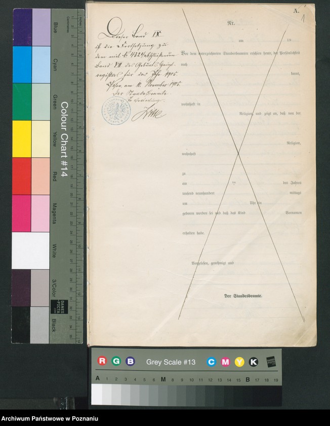 Obraz 3 z jednostki "Księga miejscowa urodzeń tom IX"