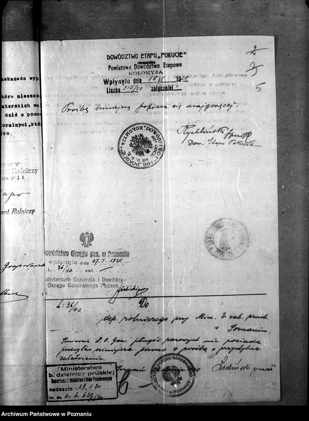 Obraz 10 z jednostki "Sprawy szczegółowo-administracyjne Pługi parowe - [i motorowe]"