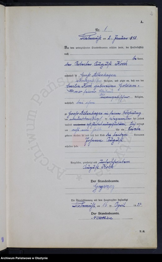 image.from.unit.number "Geburts-Neben-Register Nr 1 - 167"