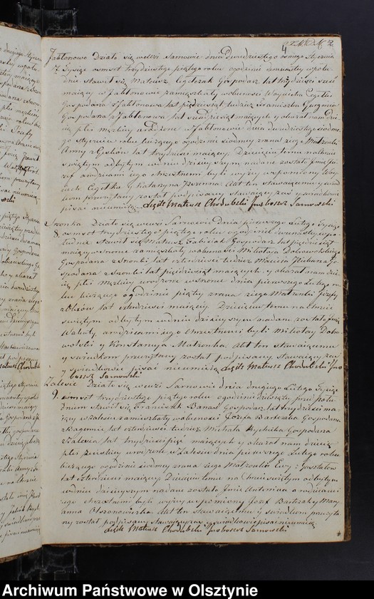 image.from.unit.number "Duplikat Urodzonych Zaslubionych Zmarłych w parafii Sarnowskiey z roku 1835"