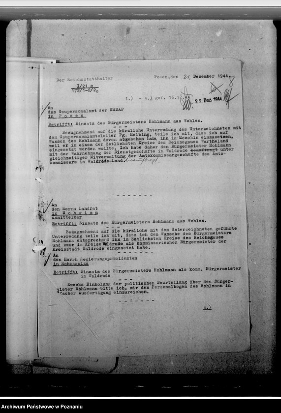 Obraz 12 z jednostki "Hohlmann, Bürgermeister"