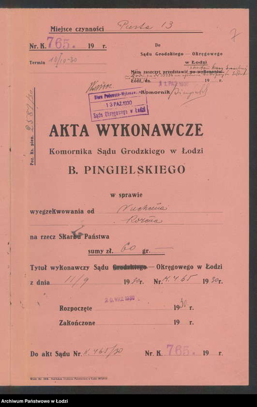 Obraz 9 z jednostki "Nuchem Rozen – sprzedaż krzeseł"