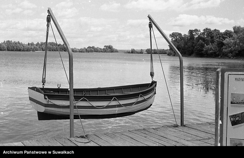 Obraz 1 z jednostki "Pomost i łódź nad jeziorem Olecko Wielkie."
