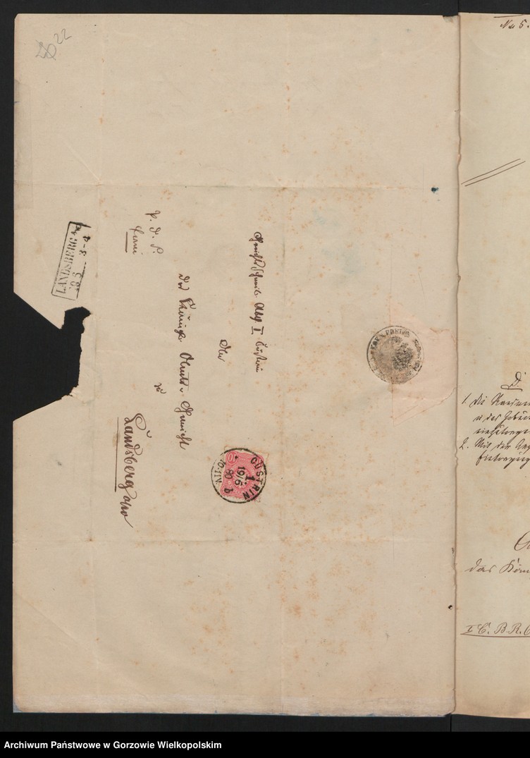 image.from.unit.number "Nebenregister des Standesamts zu Küstrin"