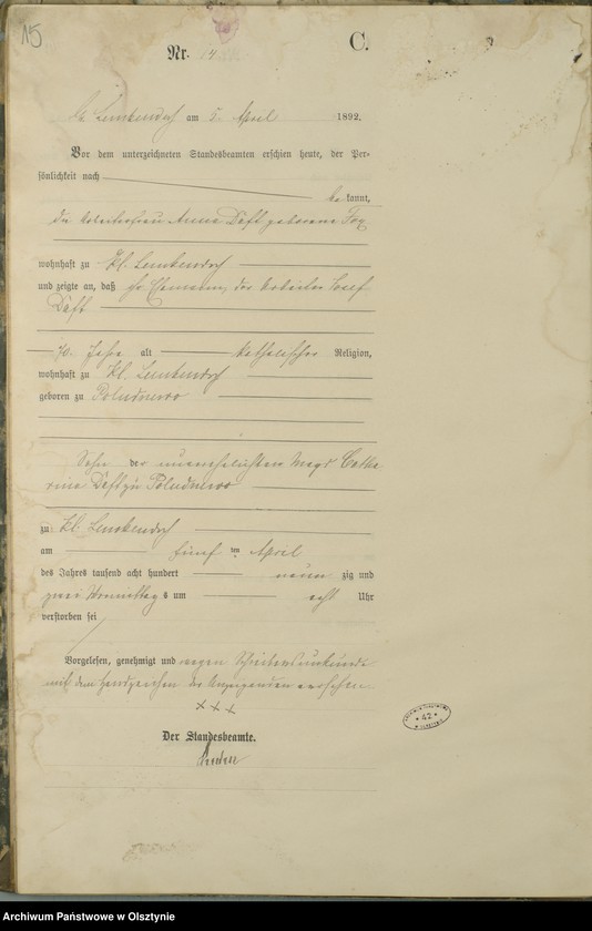 image.from.unit.number "Sterbe-Haupt-Register Nr 1 - 56"