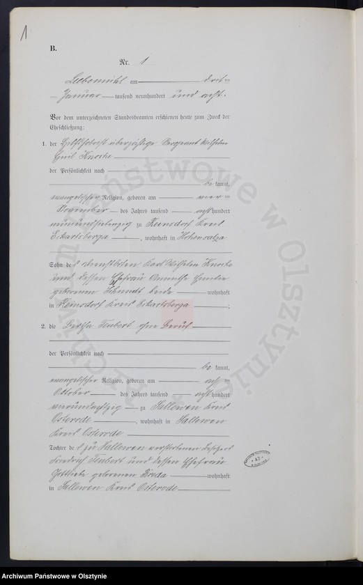 image.from.unit.number "Heirats-Neben-Register Nr 1 - 28"