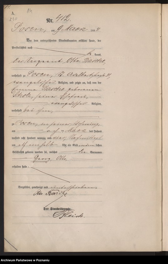 Obraz 17 z jednostki "Księga urodzeń t. II"