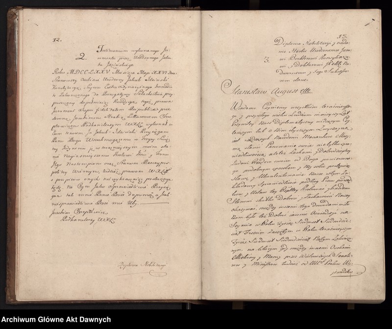 image.from.unit.number "Księga podkanclerzego Joachima Chreptowicza (potwierdzenia przywilejów, nobilitacje, indygenaty)."