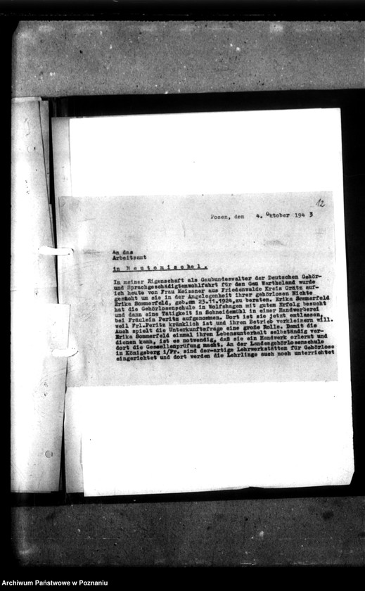 Obraz 15 z jednostki "[Korespondencja w sprawie zatrudnienia osób głuchoniemych]."