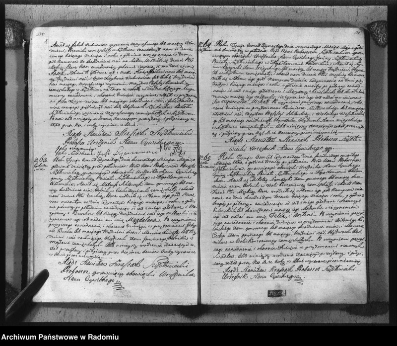 image.from.unit.number "Akta urzędnika stanu cywilnego gminy Szydłowiec z roku 1811"