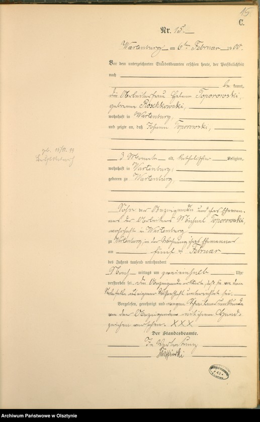 image.from.unit.number "Sterbe-Haupt-Register Nr 1 - 154"