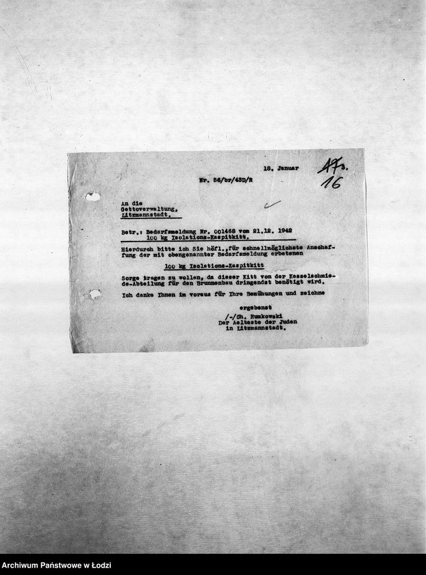 Obraz 19 z jednostki "Metall-Abteilung [Produkcja i zapotrzebowanie materiałów dla resortu pracy]"