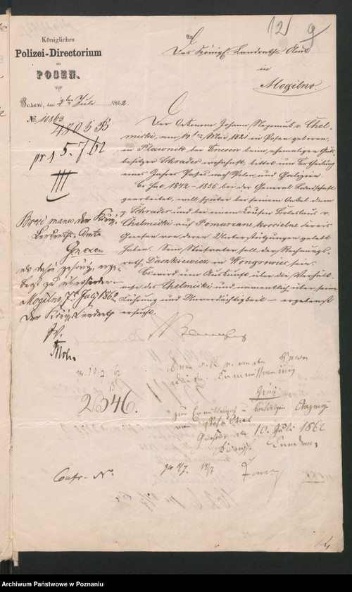 Obraz 16 z jednostki "A. betr. die Familie von Chełmicki"