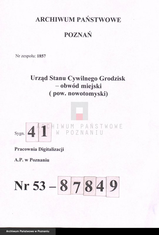 Obraz 1 z jednostki "Księga małżeństw"