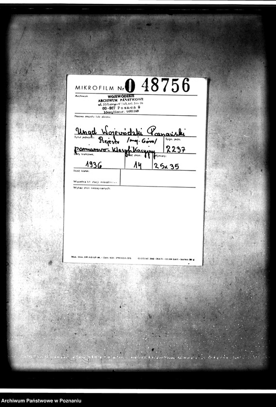 Obraz 2 z jednostki "Rejestr pomiarowo-klasyfikacyjny majątku Góra powiat jarociński"