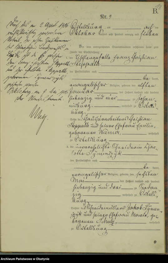 image.from.unit.number "Heiraths-Haupt-Register Nr 1 - 18"
