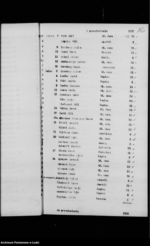 Obraz 20 z jednostki "Rejestr poborczy"