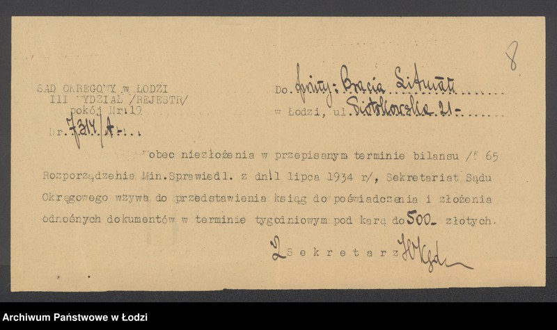 Obraz 10 z jednostki "Bracia Litman- handel towarami manufakturowymi"