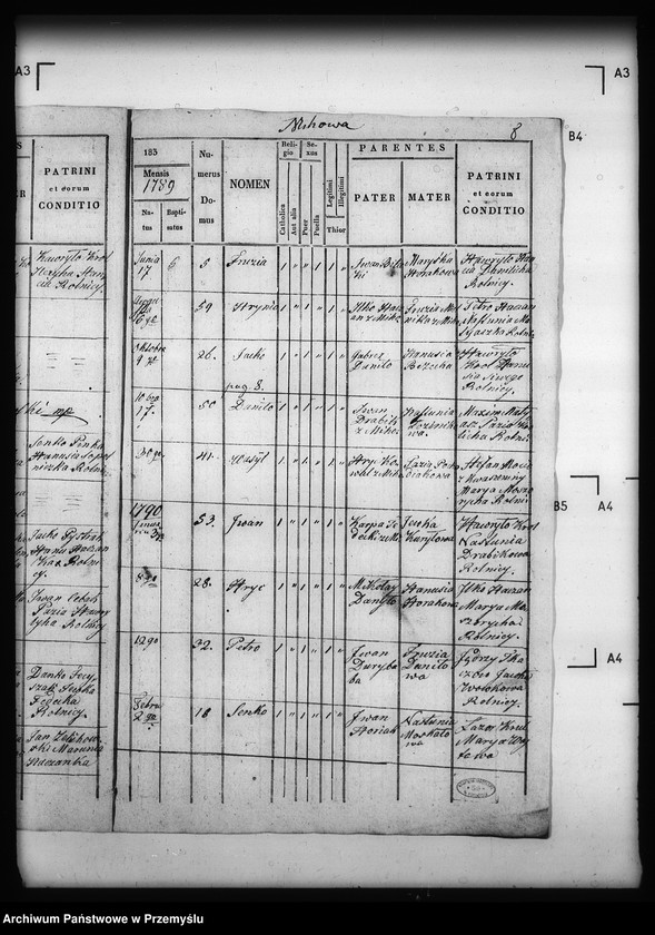Obraz 12 z jednostki "[Kopie ksiąg metrykalnych parafii Michowa z filią Wełykie (dekanat Dobromil)]"