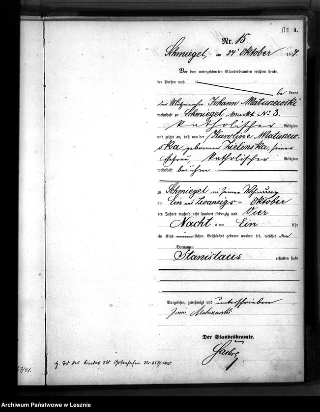 Obraz 18 z jednostki "[Księga urodzeń - miasto]"