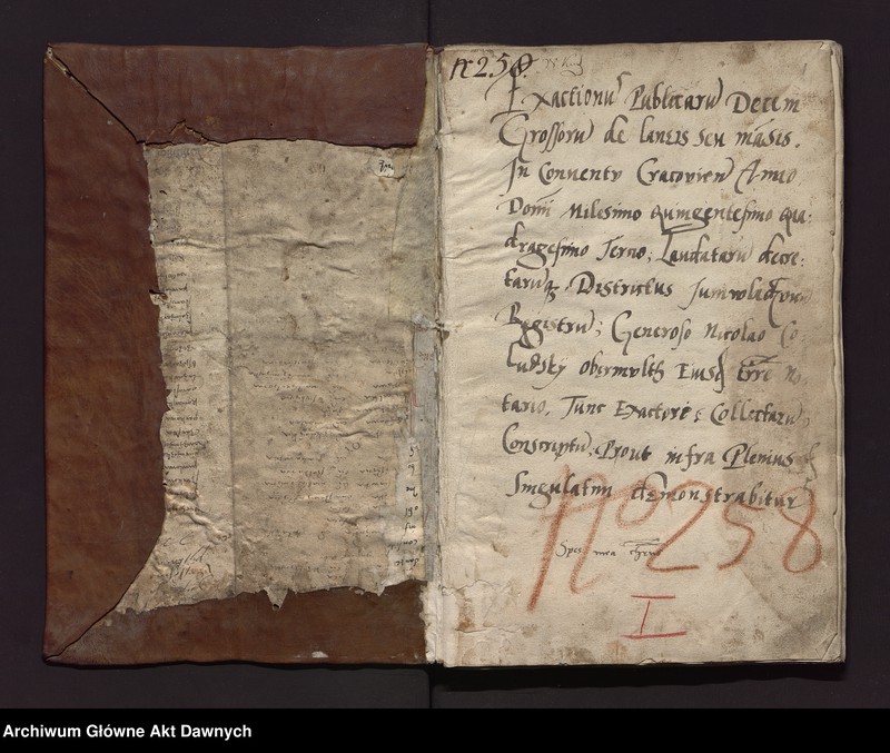 image.from.unit.number "Exactionum publicarum decem gr. -- in conventu Cracoviensi A.D. 1543 laudatarum decretarumque districtus Junivladislaviensis registrum --"