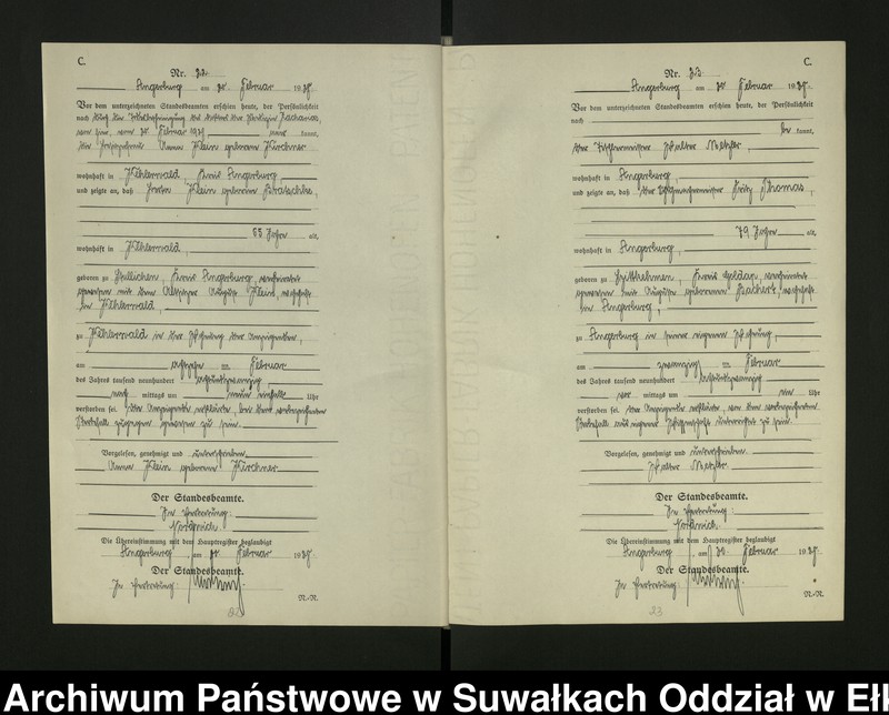 image.from.unit.number "[Sterbe - Register (Neben - Register) Standesamt Angerburg einschl. der Bezirke Gross Strengeln, Kehlen und Prinowen]"