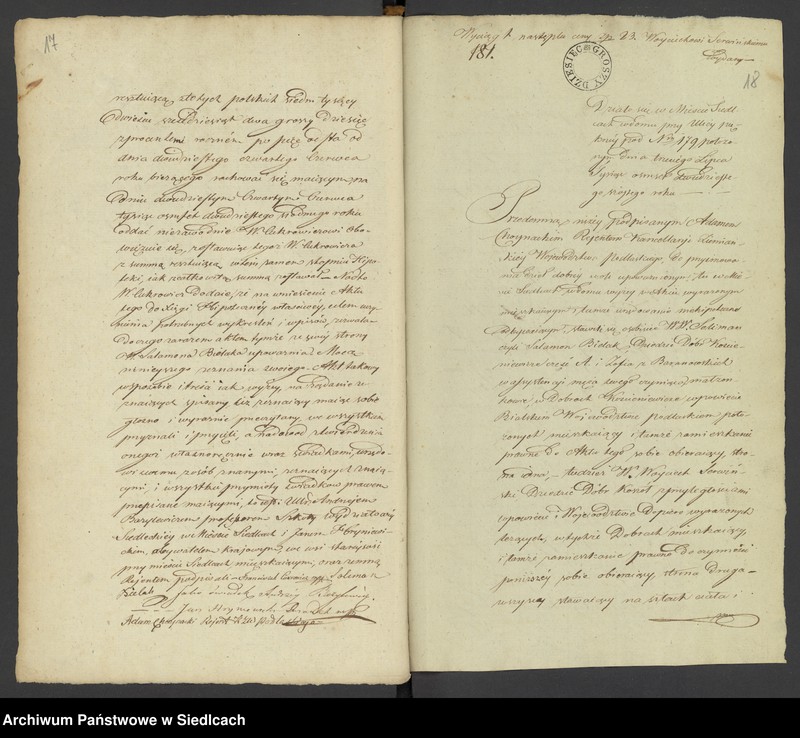 Obraz 13 z jednostki "Księga II Rok 1826 od N 176 do N 332 Adama Chojnackiego Rejenta [Akta notarialne od nr 176 do nr 332]"