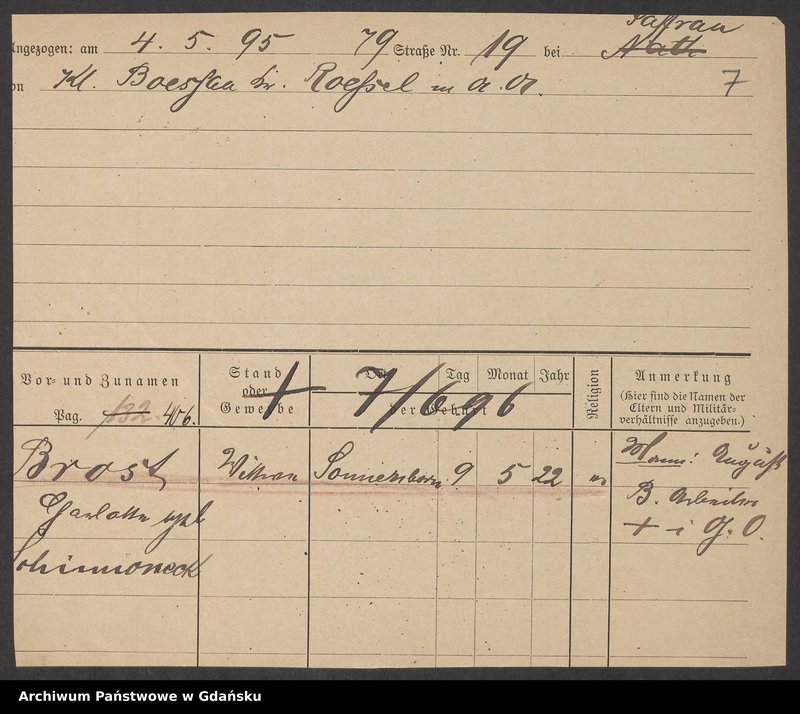 image.from.unit.number "Karty meldunkowe: Bross - Brünnert"