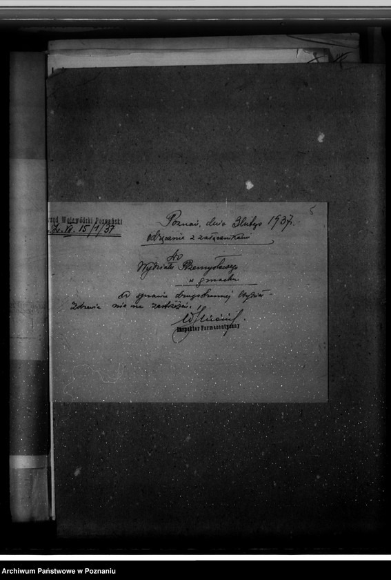 Obraz 9 z jednostki "Zatwierdzenie zakładu przemysłowego /laboratorium Homeopatycznego/ Firmy dr Willmar Schwabe Spółka z o. o. w Poznaniu"