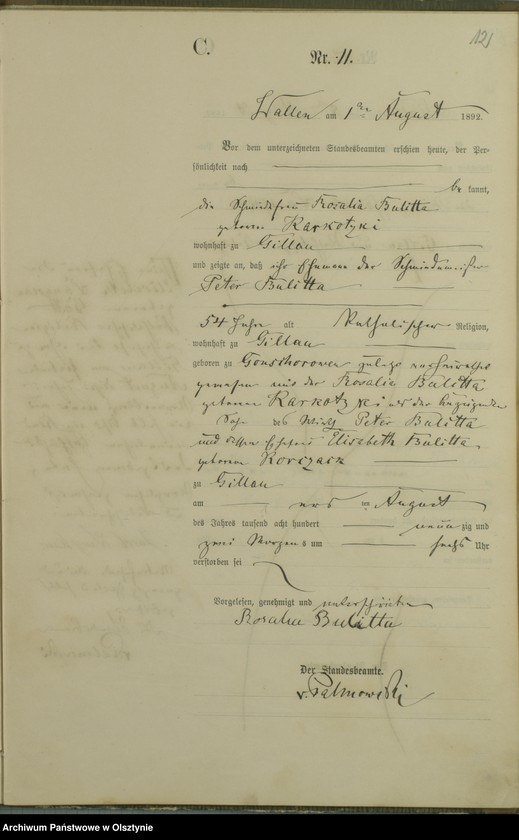 image.from.unit.number "Sterbe-Haupt-Register Nr 1 - 30"