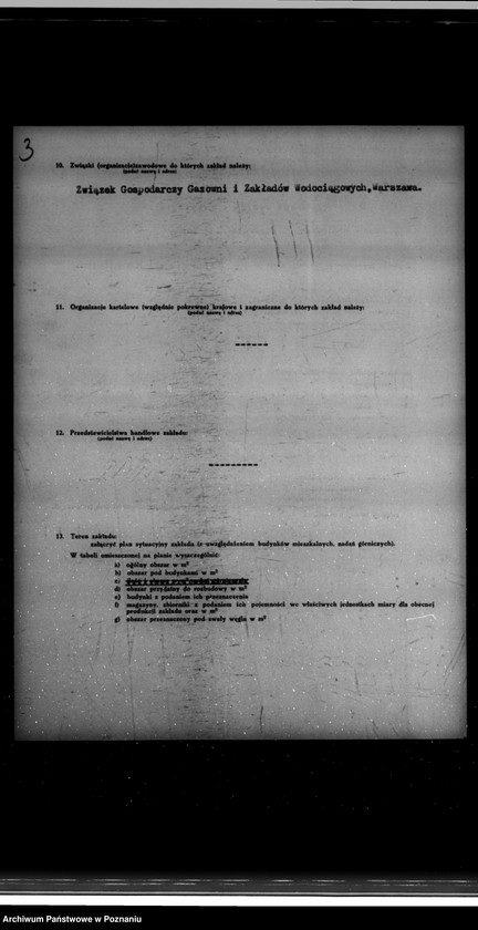 Obraz 7 z jednostki "Kwestionariusz Gazowni Miejskiej w Rakoniewicach powiat wolsztyński"