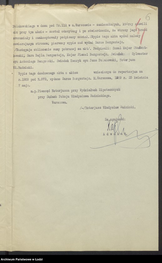 Obraz 8 z jednostki "Szmul Majer Studentkowski – wyrób i sprzedaż towarów włókienniczych"