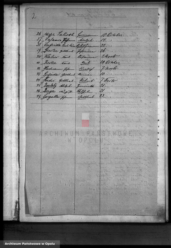 image.from.unit.number "Geburts-Haupt-Register Standesamts Schönfeld pro 1876"