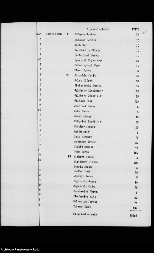 Obraz 11 z jednostki "Rejestr poborczy"