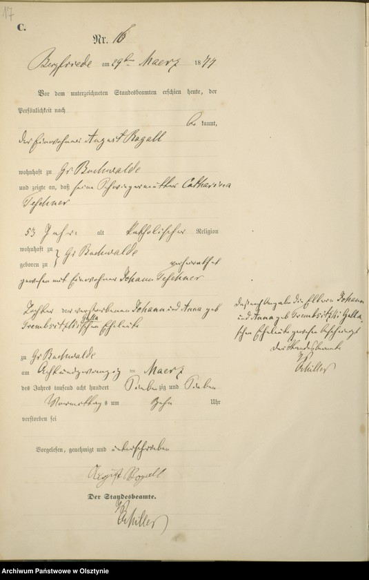 image.from.unit.number "Sterbe-Haupt-Register Nr 1 - 71"