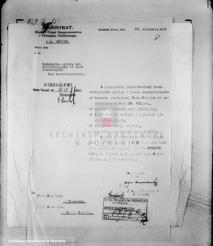 Obraz 12 z jednostki "Daniny komunalne miasta Grodziska"