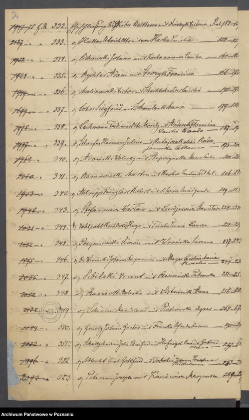 Obraz 4 z jednostki "Die von den Verlobten beigebrachten Urkunden zur Eheschliessung pro 1875"