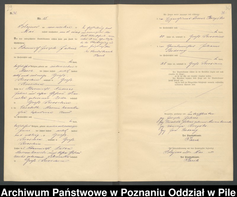 Obraz 18 z jednostki "Księga małżeństw"