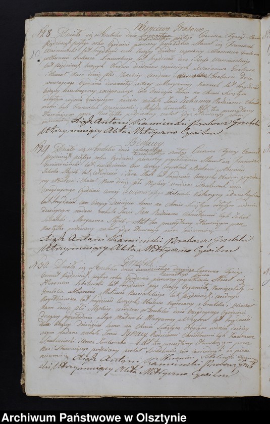 image.from.unit.number "Duplikat Aktów Urodzenia, Zaślubień, Zeyścia z Roku 1855 z Parafij Grzebskiey"