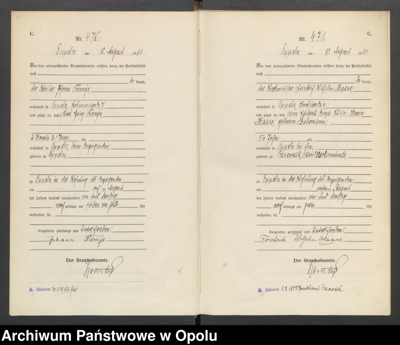 Obraz 6 z jednostki "[Rejestr zgonów] 1931 Tom II Nr 468-746"