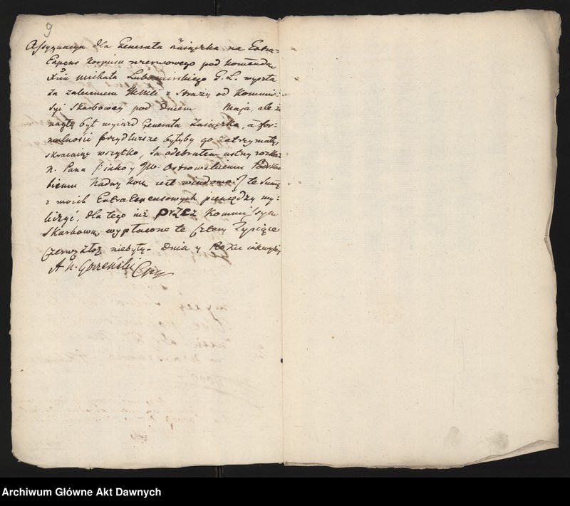 image.from.unit.number "Zbiór pism rozmaitych Wydziału Wojskowego tyczących, w. XVI - XVIII"