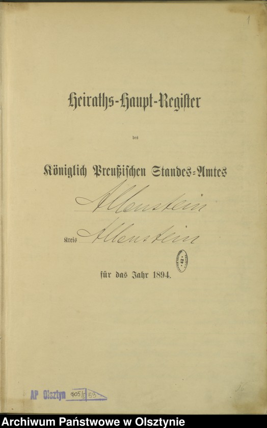 image.from.unit.number "Heiraths-Haupt-Register Nr 1 - 115"