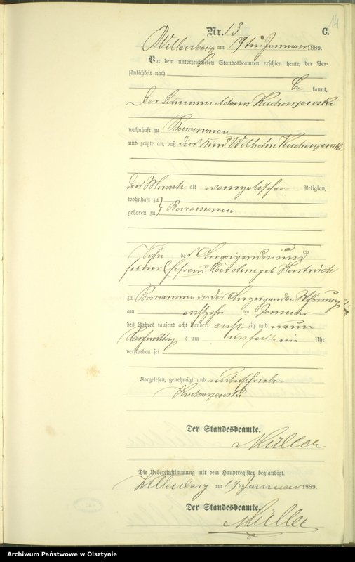 image.from.unit.number "Sterbe-Neben-Register Nr 1 - 174"