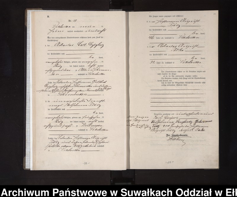 image.from.unit.number "Heirats-Haupt-Register des Königlichen Preussischen Standes-Amtes Nikolaiken Kreis Sensburg"