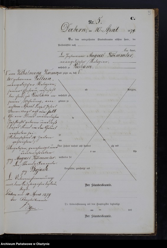 image.from.unit.number "Sterbe-Neben-Register Nr 1 - 33"