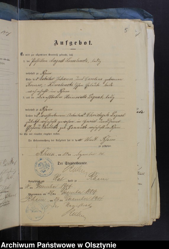 image.from.unit.number "Beläge zum Heirathsregister"
